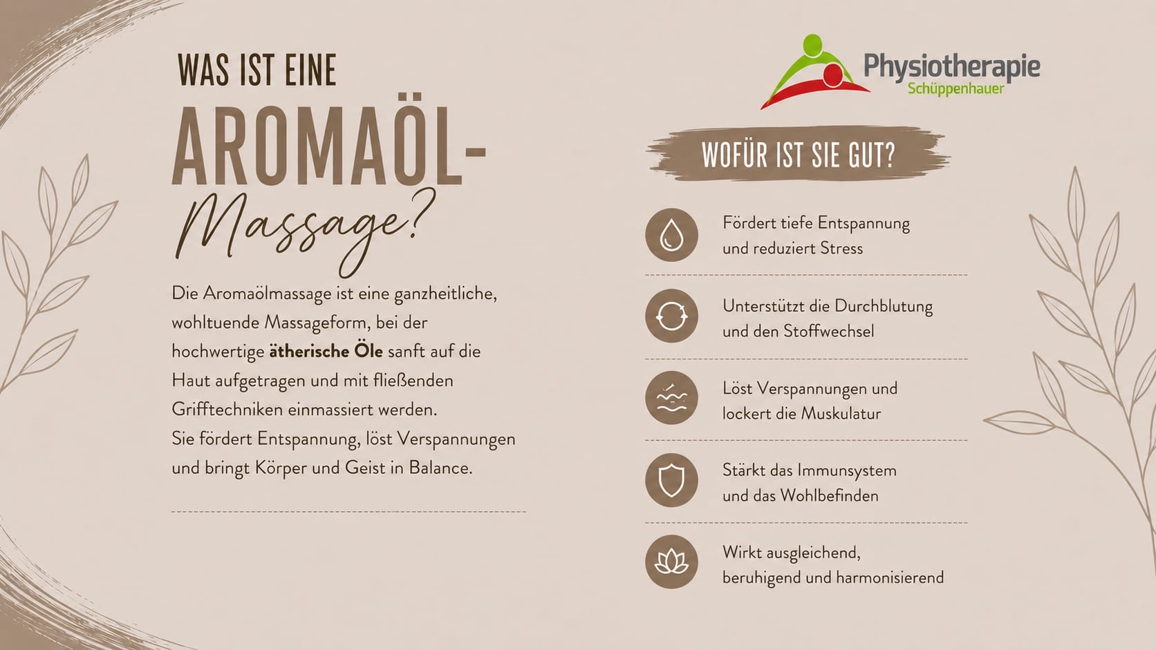 Aromaöl Massage 